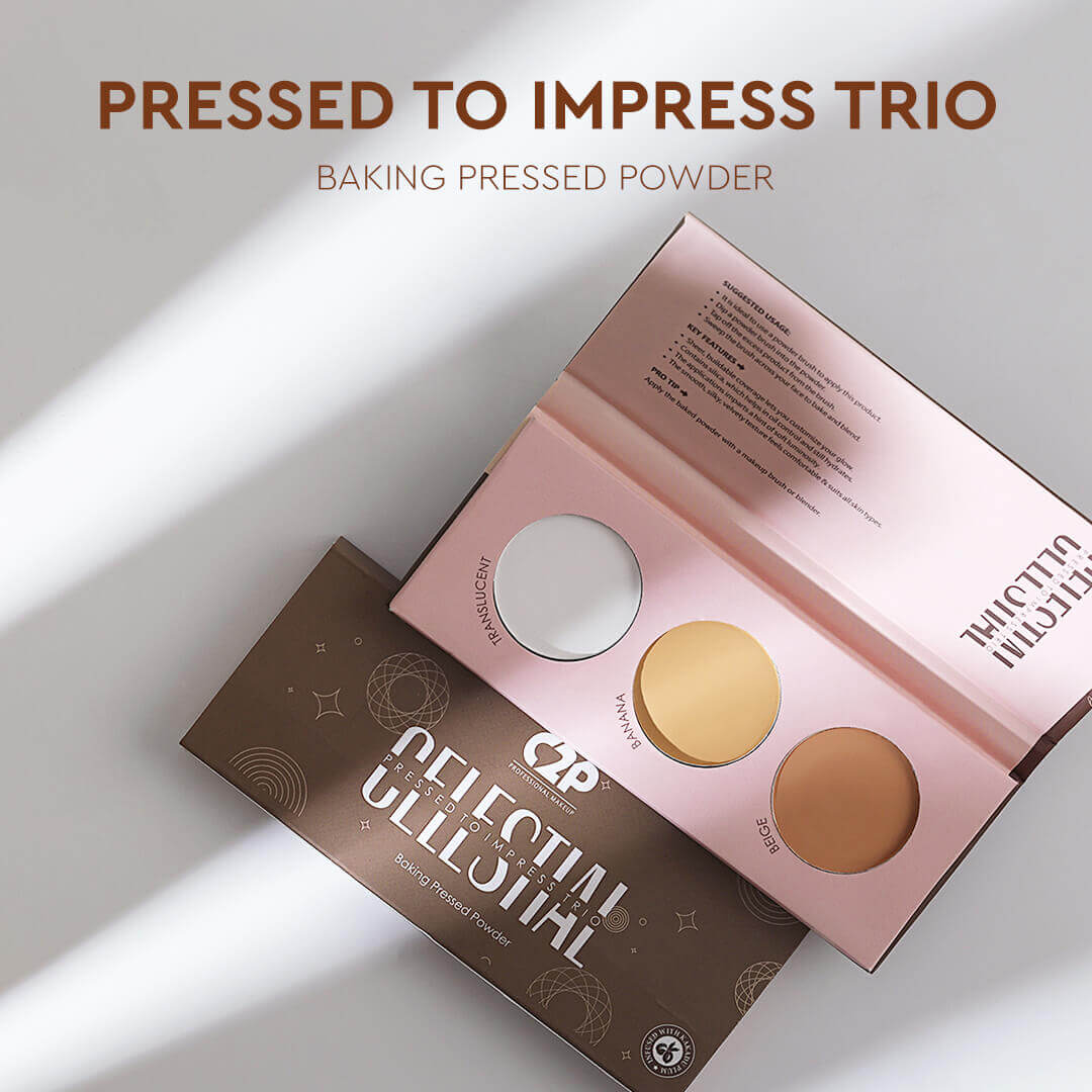 CELESTIAL PRESSED TO IMPRESS TRIO FACE PALETTE (BEIGE, BANANA, TRANSLUCENT) (12g)