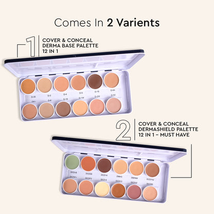 COVER &amp; CONCEAL DERMA BASE PALETTE (METAL)