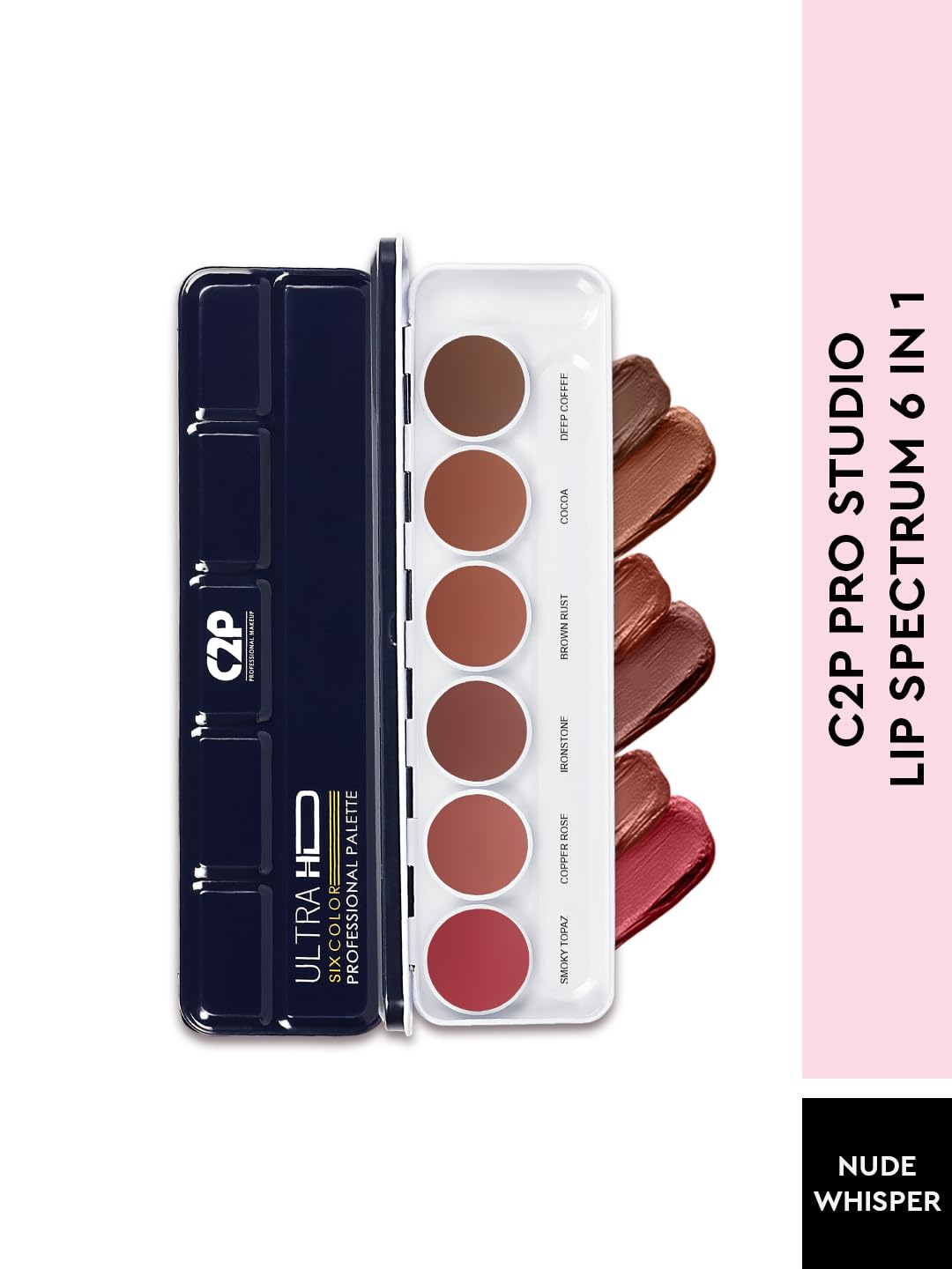 Ultra HD 6-Color Lip Palette – Create, Blend, and Shine with Long-Lasting, Hydrated Color