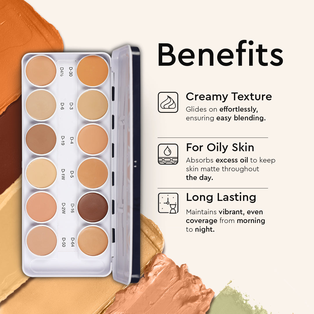 COVER &amp; CONCEAL DERMA BASE PALETTE (METAL)