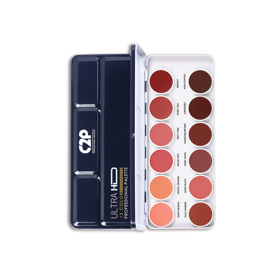 Ultra HD 12-Color Lip Palette – Create, Blend, and Shine with Long-Lasting, Hydrated Color