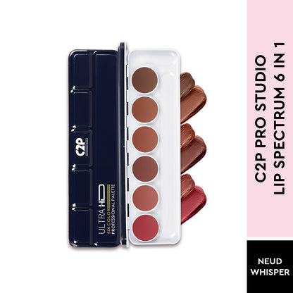 Ultra HD 6-Color Lip Palette – Create, Blend, and Shine with Long-Lasting, Hydrated Color