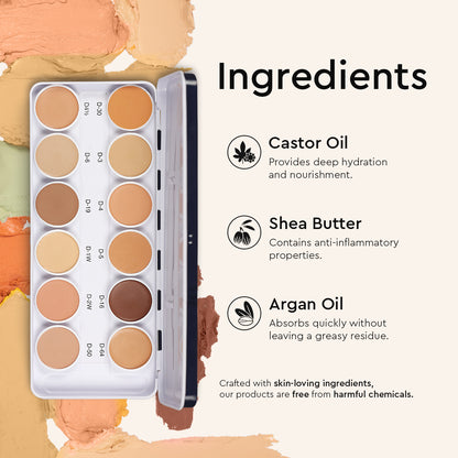 COVER &amp; CONCEAL DERMA BASE PALETTE (METAL)